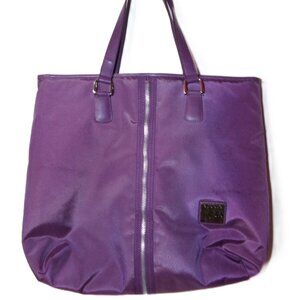 Diane Von Furstenberg DVF Studio large tote Purple with top zip closure